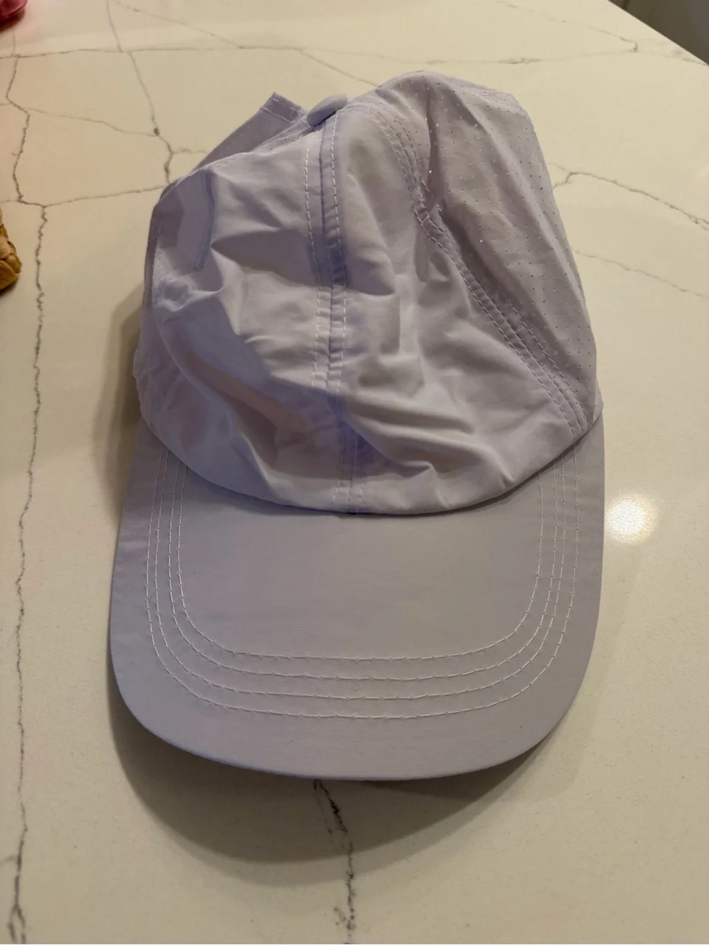 NWOT Unbranded Women’s White Ponytail Velcro Baseball Cap
